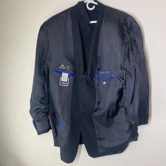 Ralph‎ Ralph Lauren Wool Blazer Jacket Mens 47R Black Woolmark Career - Picture 11 of 16